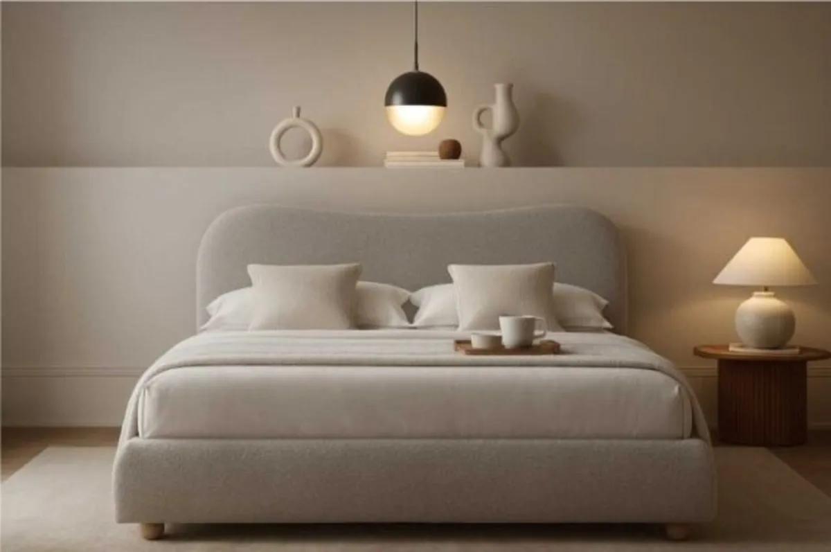 Donegal Grey Bed & Ottoman - Image 2