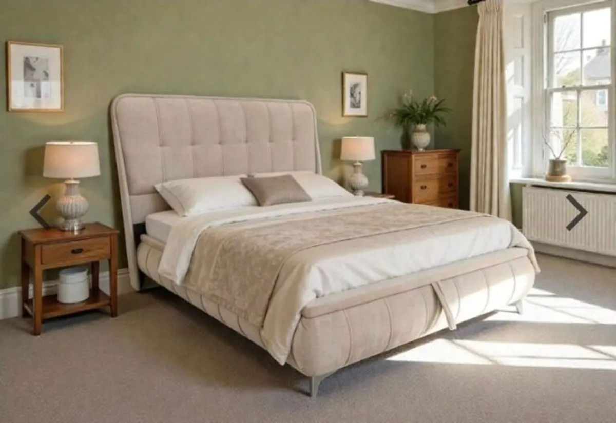 Limerick Beige Storage Bed - Image 3