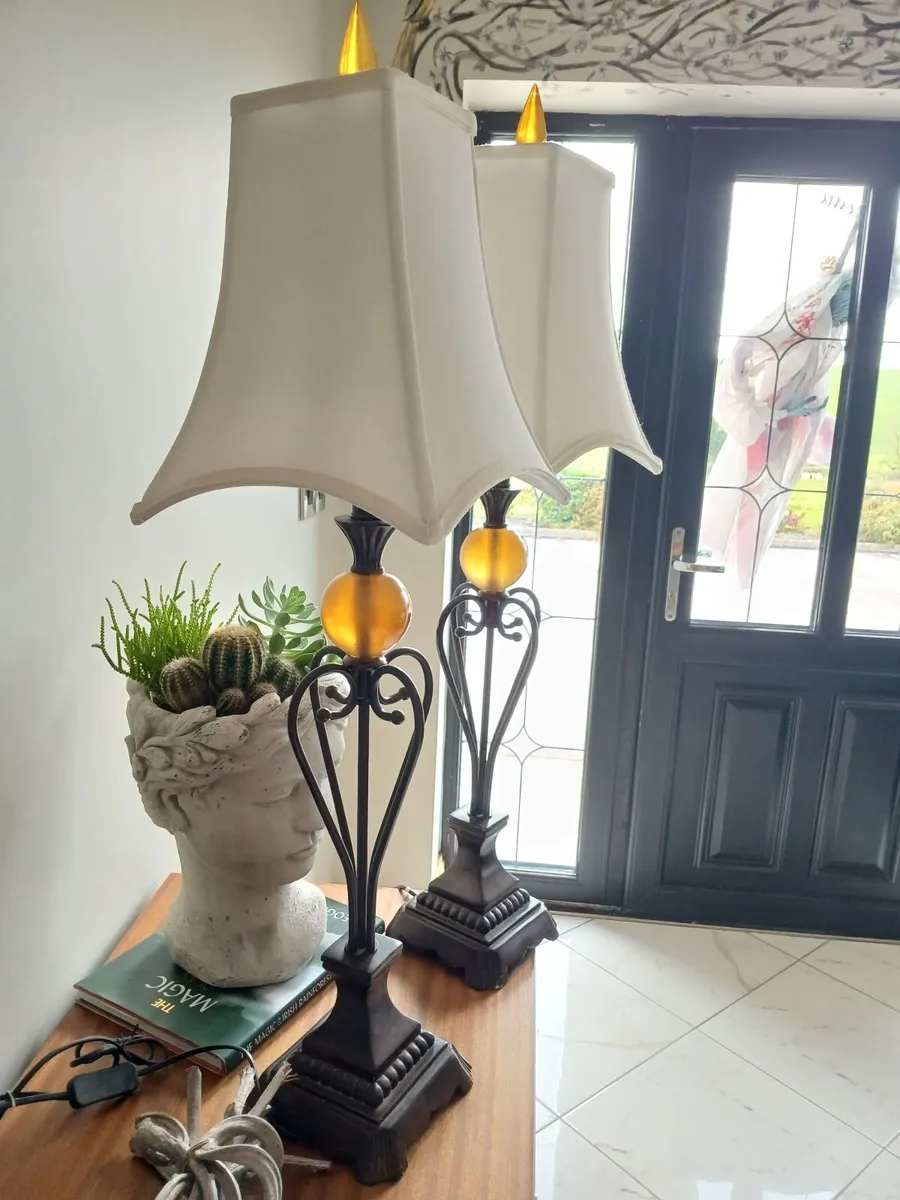 Table lamps x 2 - Image 2