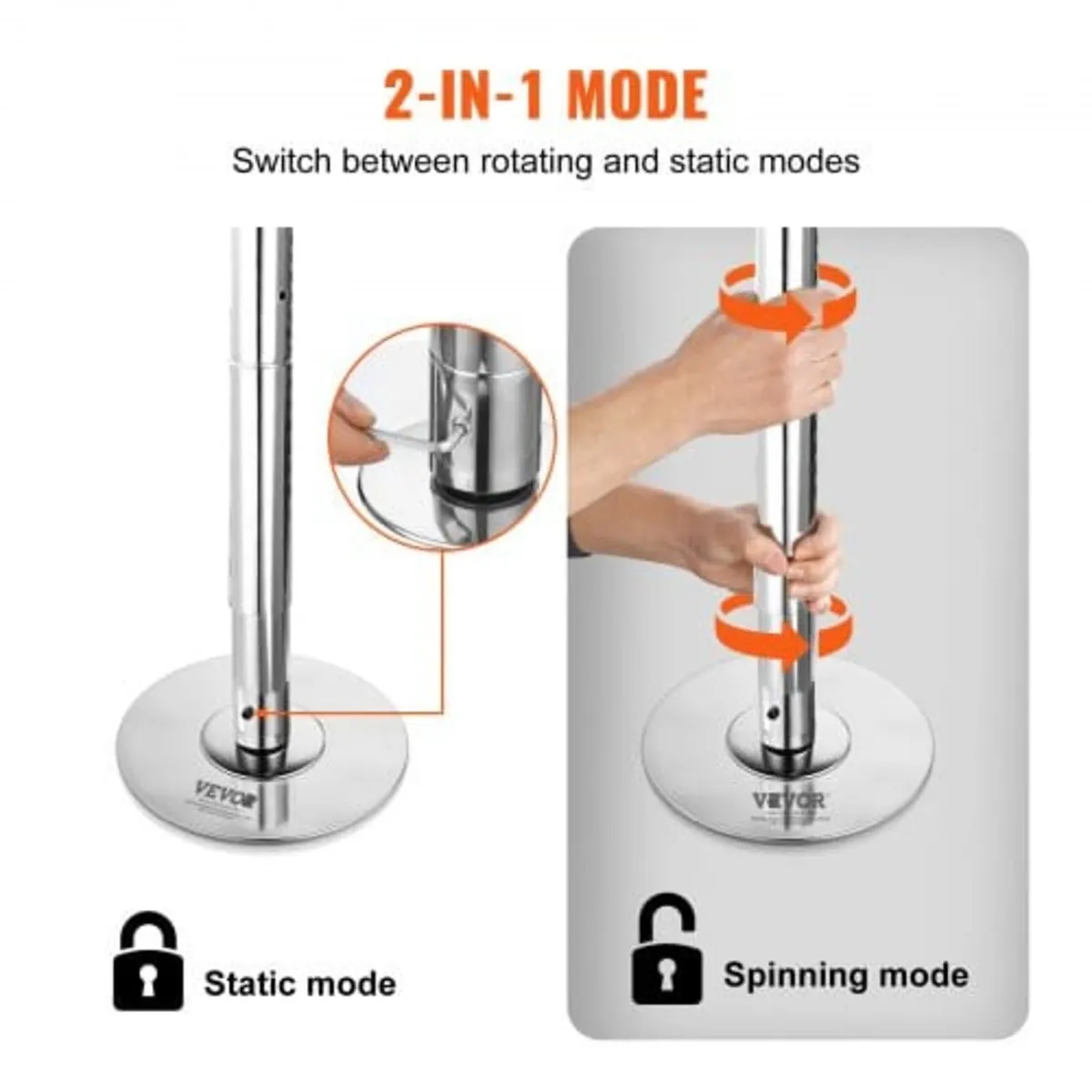 Professional Dancing Pole, Spinning Static Dancing - Image 2