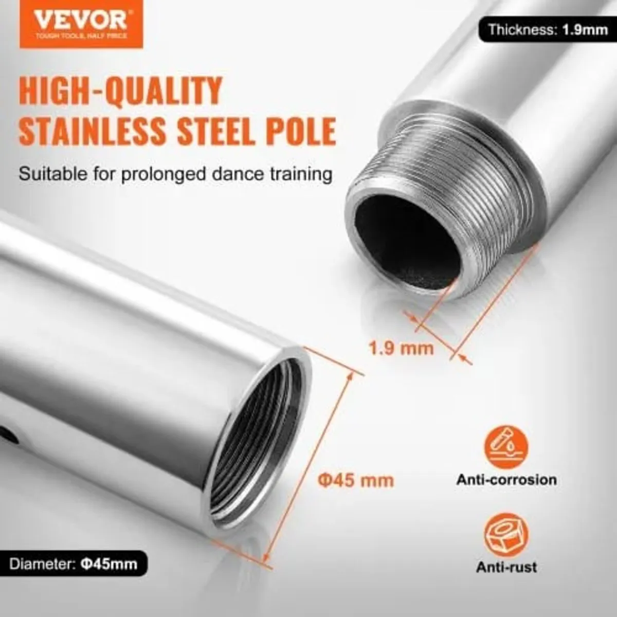 Professional Dancing Pole, Spinning Static Dancing - Image 4