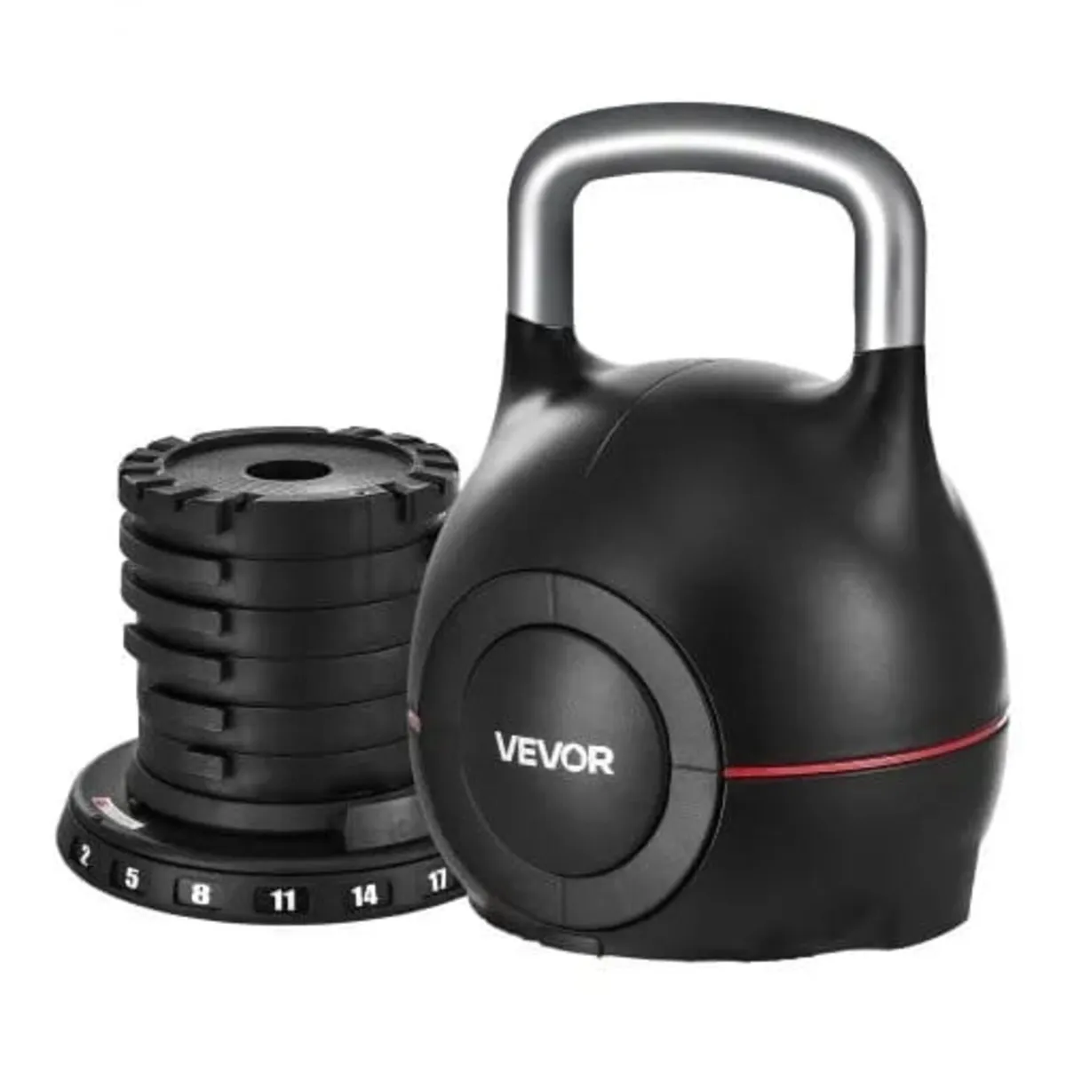 Kettlebell, Adjustable Kettlebell with 7 Weight Le - Image 1