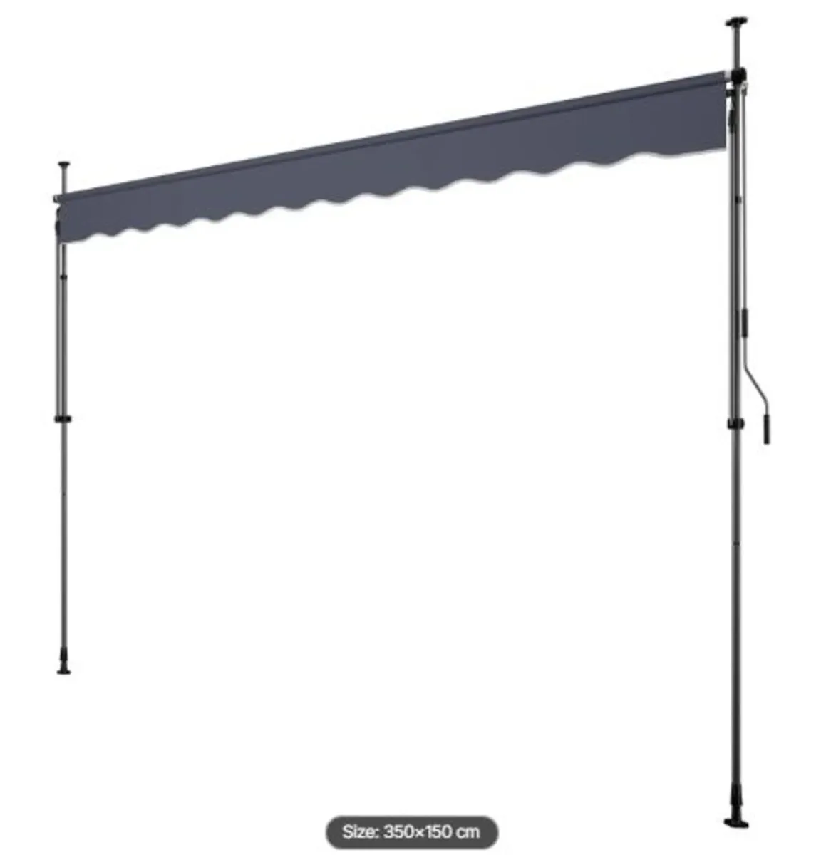 Manual Retractable Awning,350cm Outdoor Retractab - Image 4