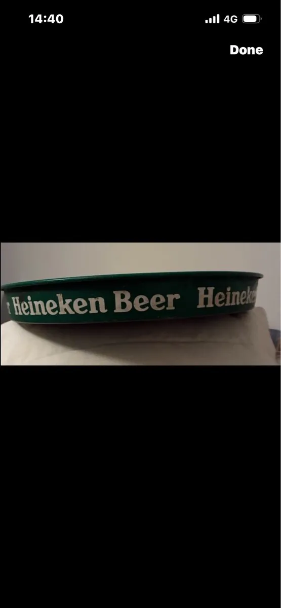 Vintage Heineken Metal Tray - Image 3