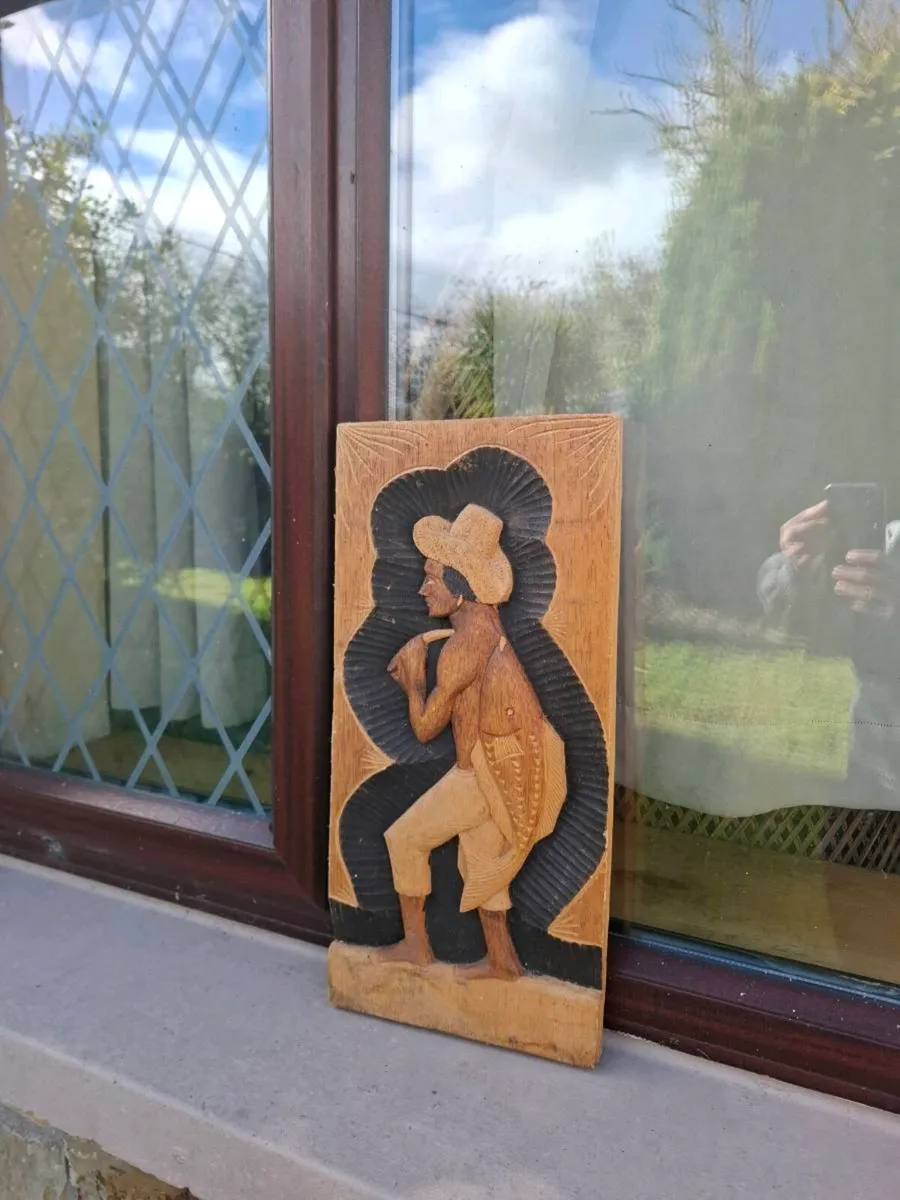 Tall engraved wood frame postage possible - Image 1