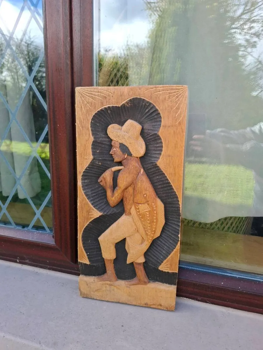 Tall engraved wood frame postage possible - Image 2