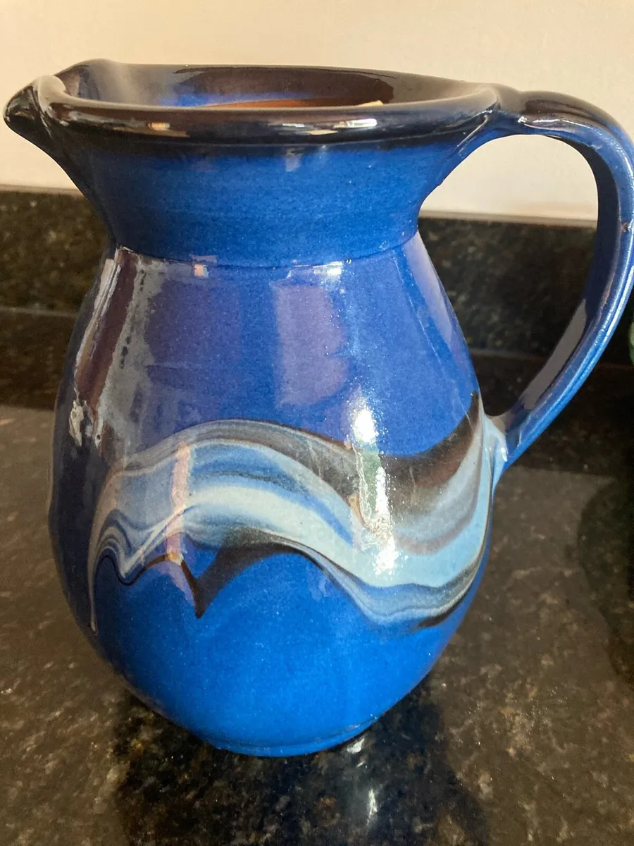Straffan Blue pottery jug large - Image 1