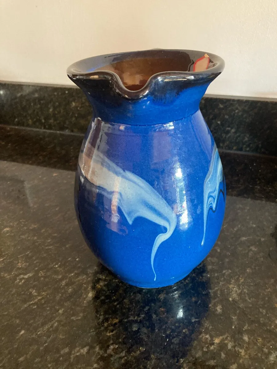 Straffan Blue pottery jug large - Image 2