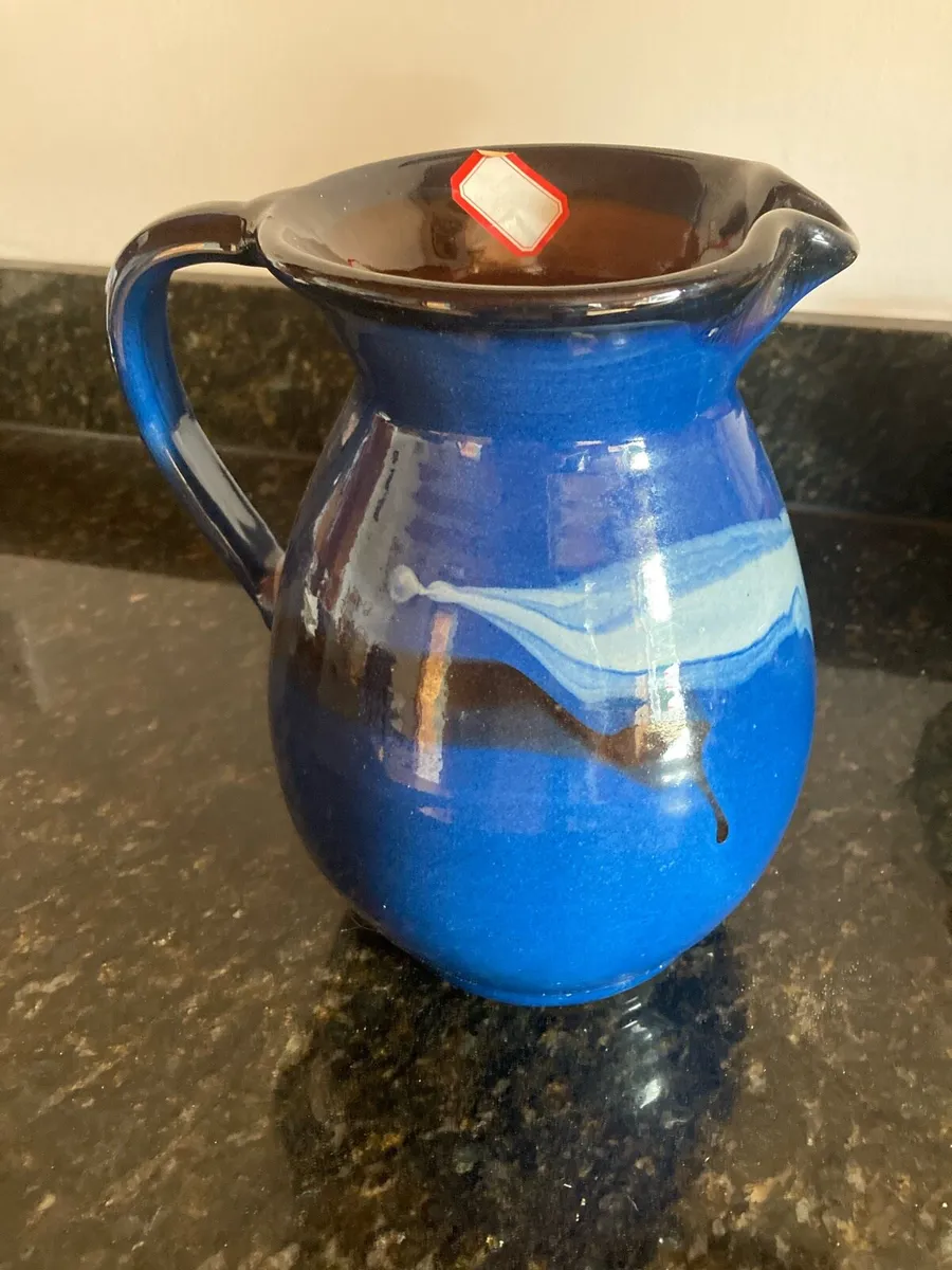 Straffan Blue pottery jug large - Image 3