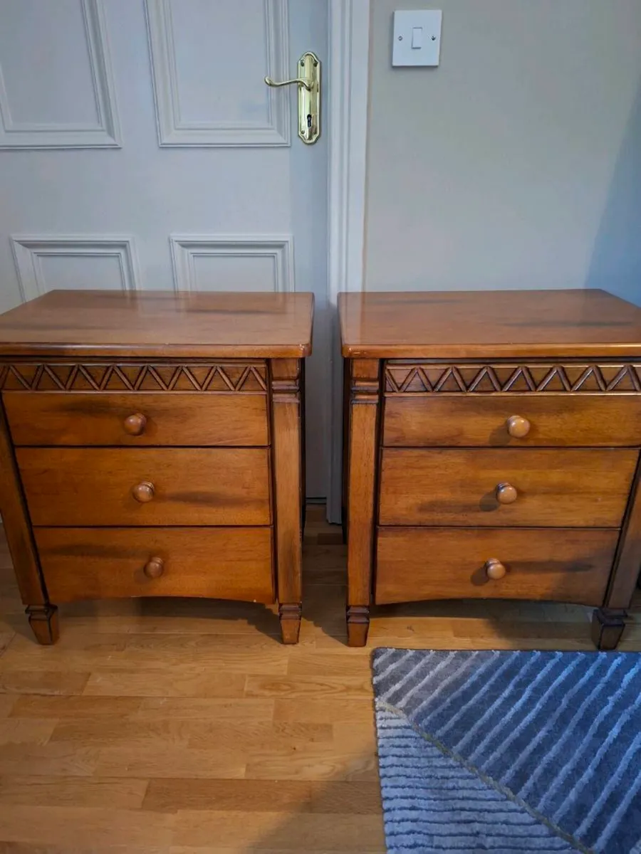 Large Bedside Lockers Dark Colour - Image 2