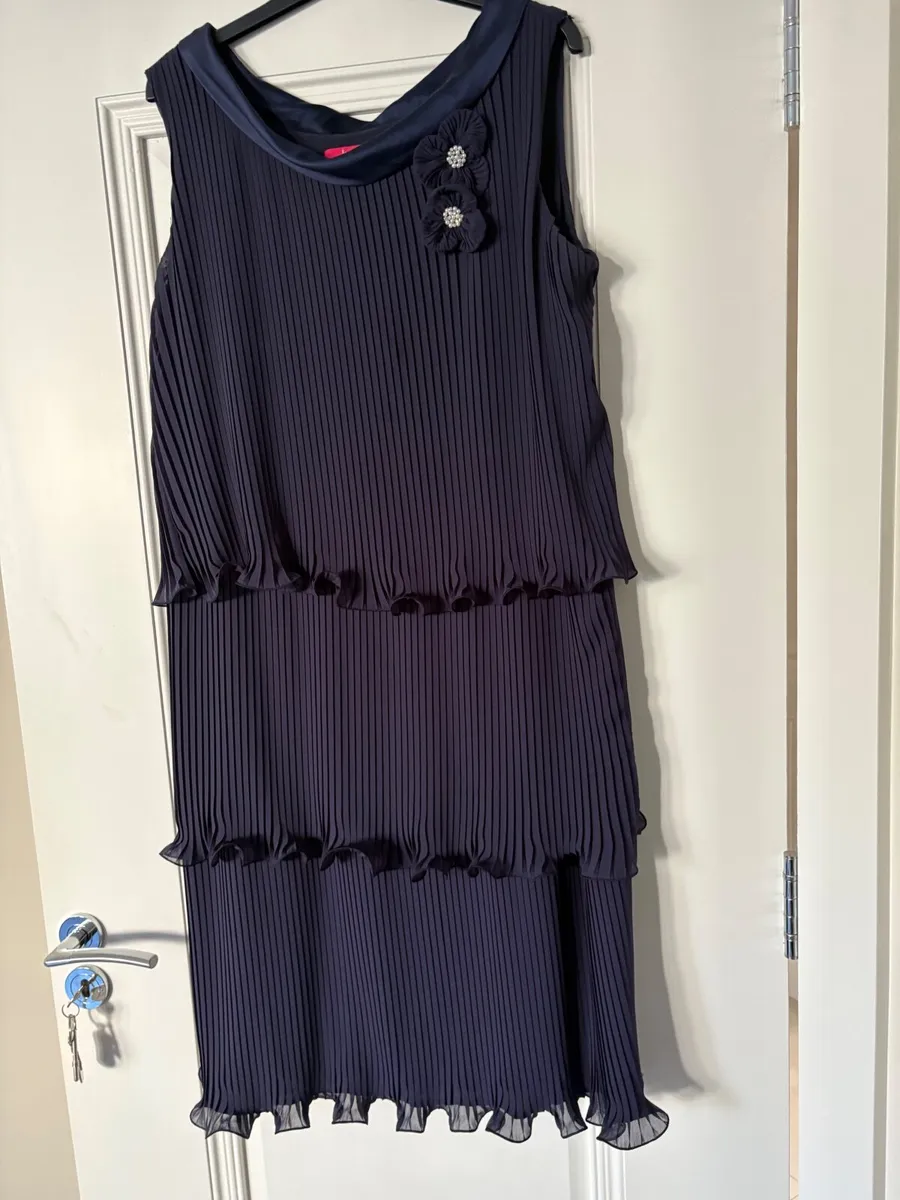 Jacques Vert Navy dress 12/14 - Image 3