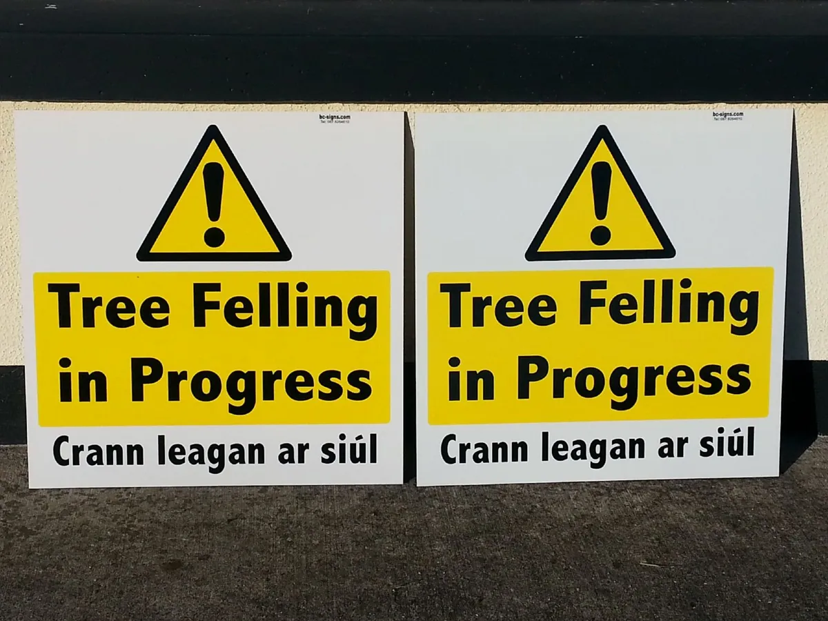 Hedge Cutting Signs on frames for sale. - Image 3