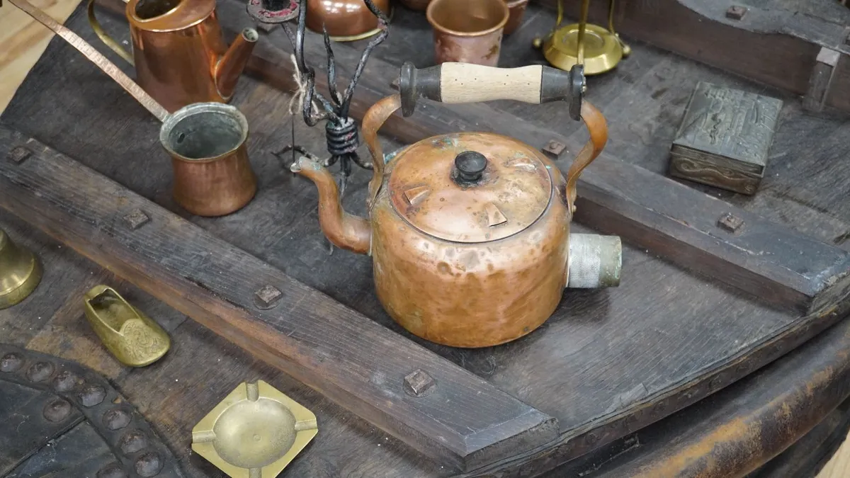 Vintage Copper Electric Kettle - Image 1