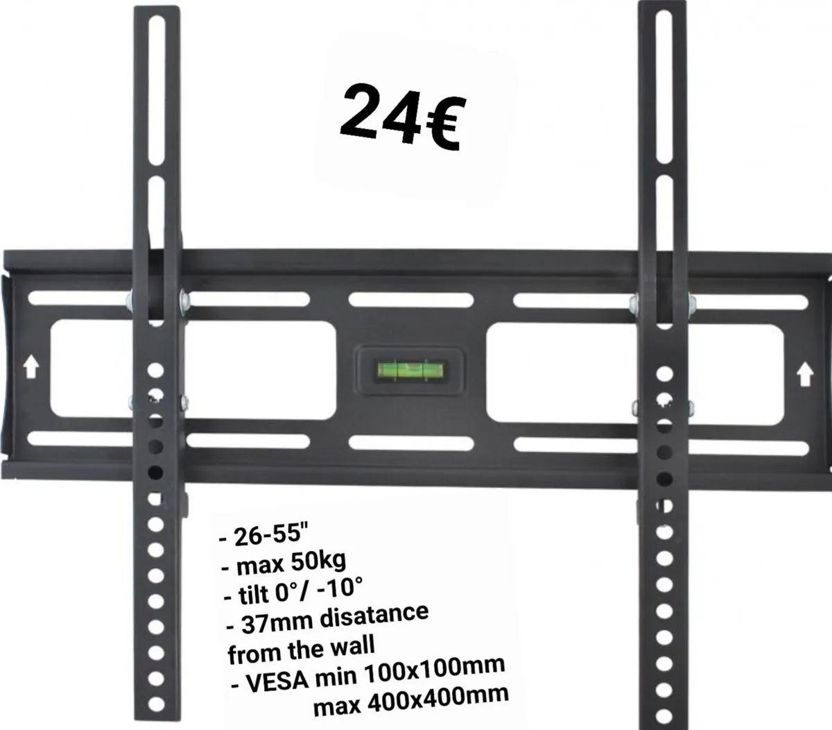 TV Wall Mount Bracket Flat Tilt 26" - 55" - Image 2