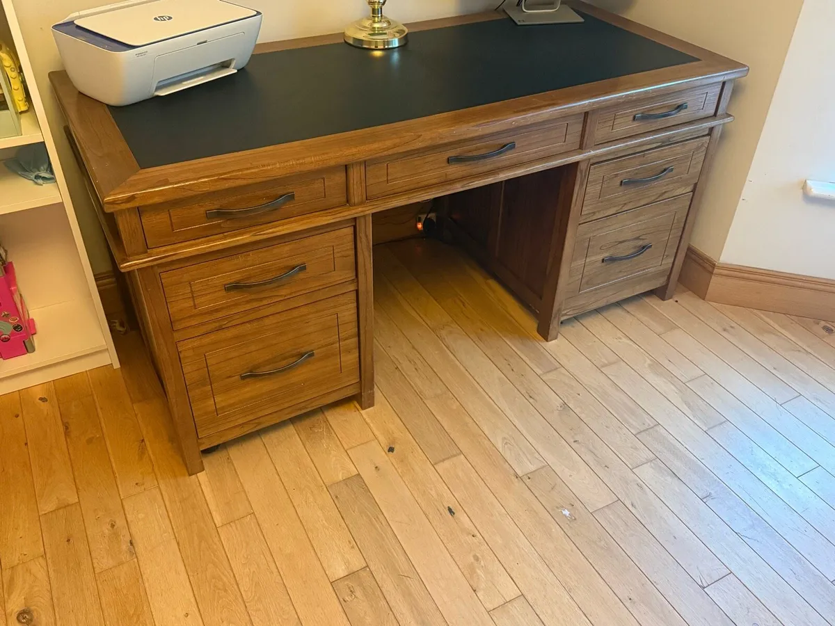 Ebony Office Desk - Image 1