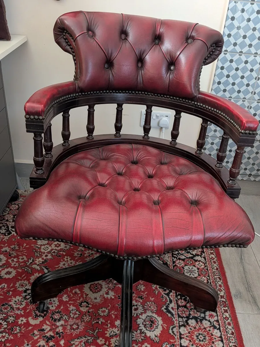 Antique Office Chair - Image 2