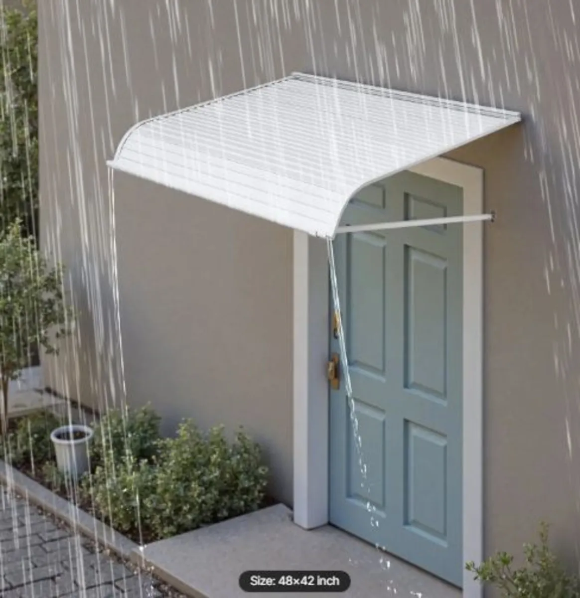 Aluminum Awning 48 x 42 in, Durable Window Awning - Image 4