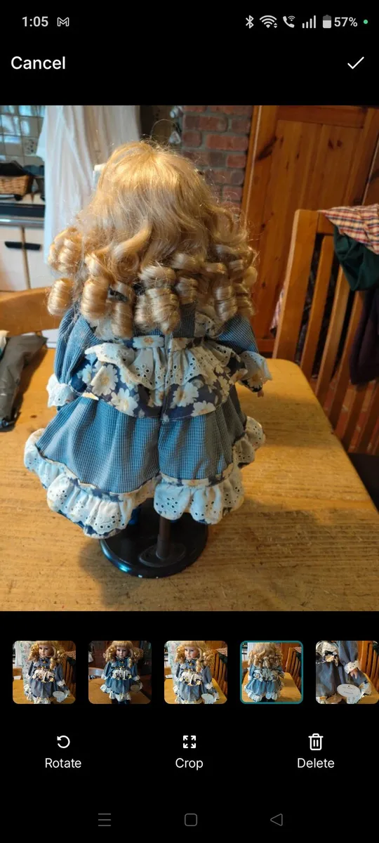 This Leonardo Collectors porcelain doll features r - Image 3