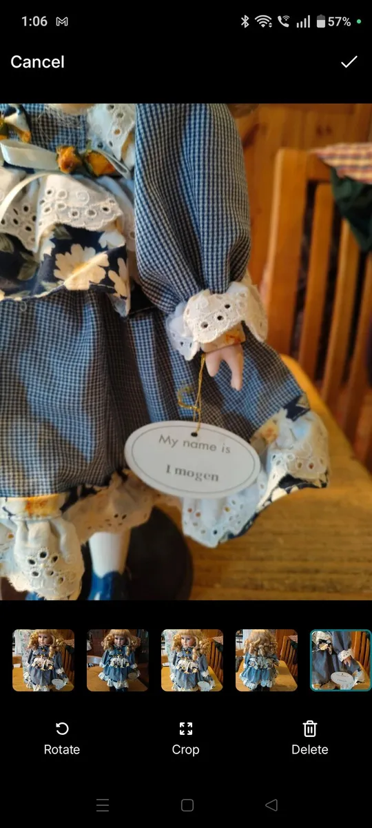 This Leonardo Collectors porcelain doll features r - Image 4