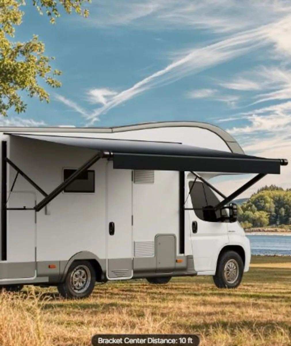 Motorized RV Awning Complete Kit, 10' Retractable - Image 1