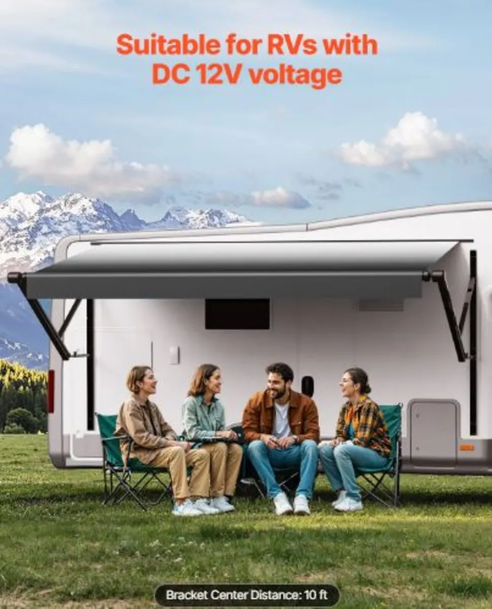 Motorized RV Awning Complete Kit, 10' Retractable - Image 3