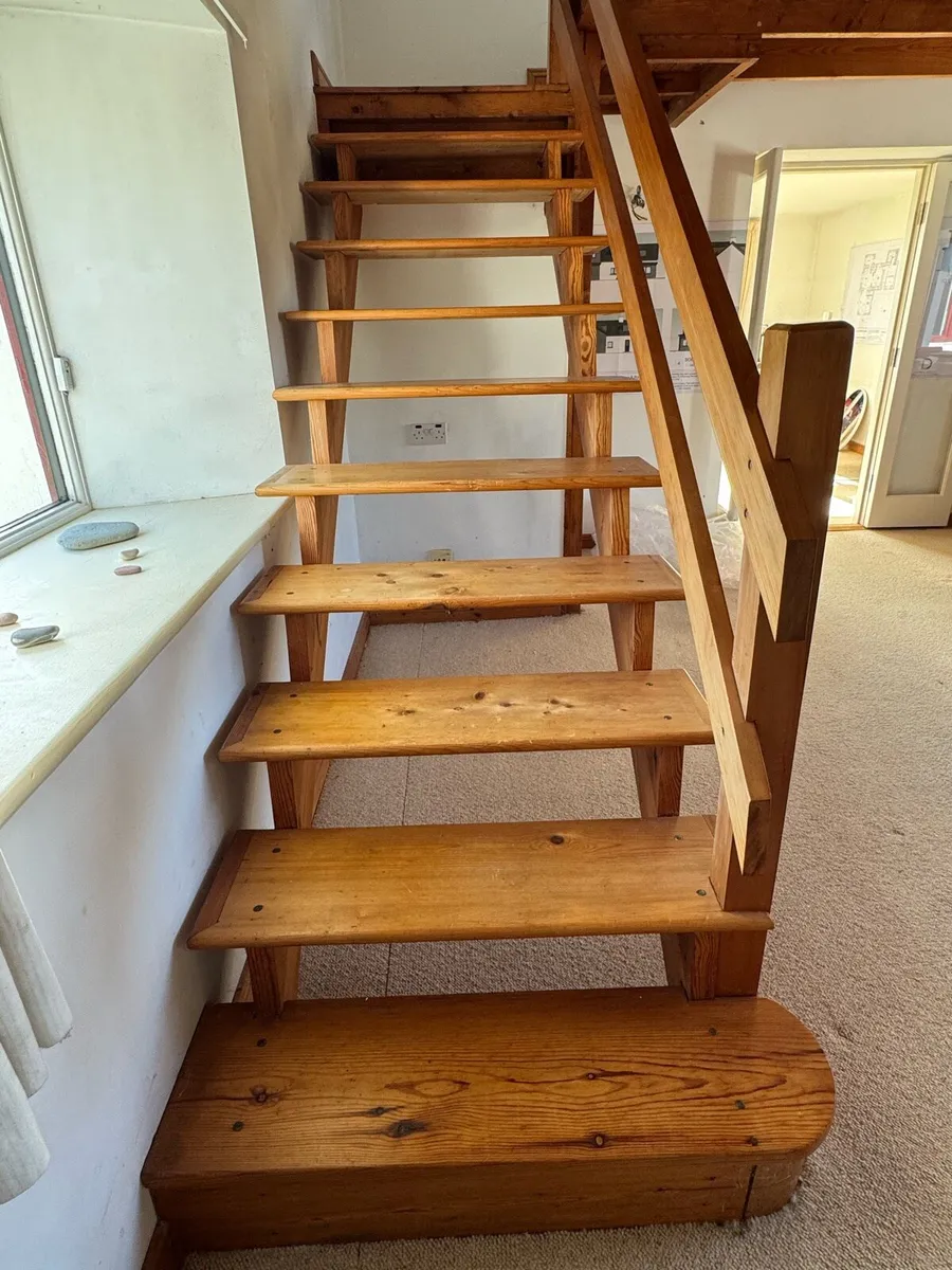 Solid Wood Staircase – Great Condition - Image 2