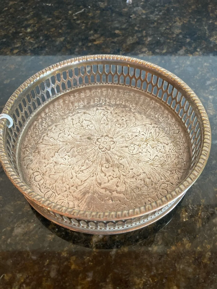 Viners, Silver plate wine coaster - Image 1