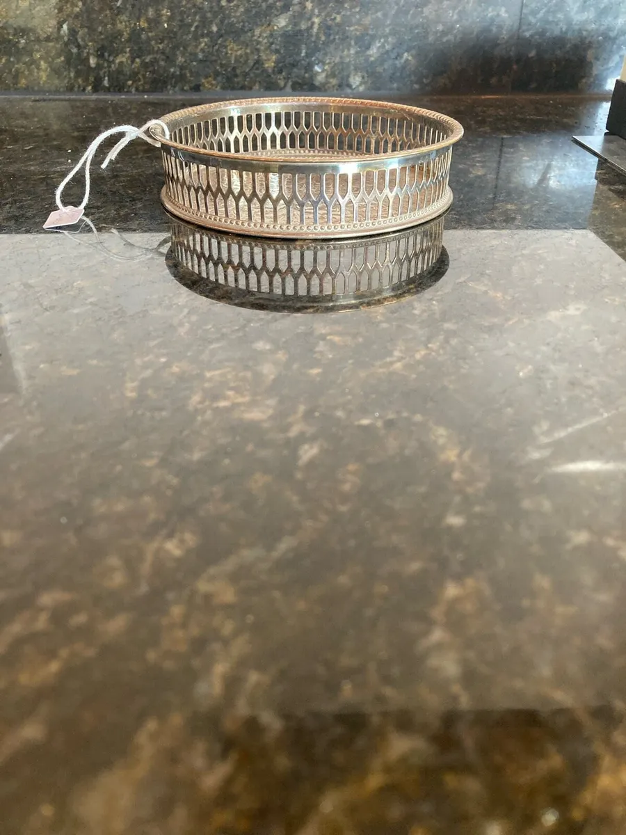 Viners, Silver plate wine coaster - Image 2