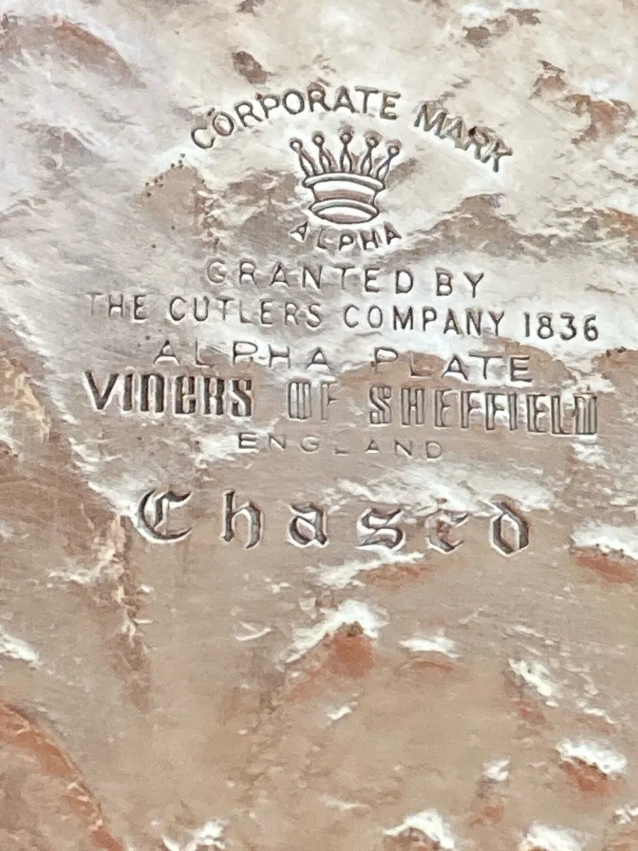 Viners, Silver plate wine coaster - Image 4