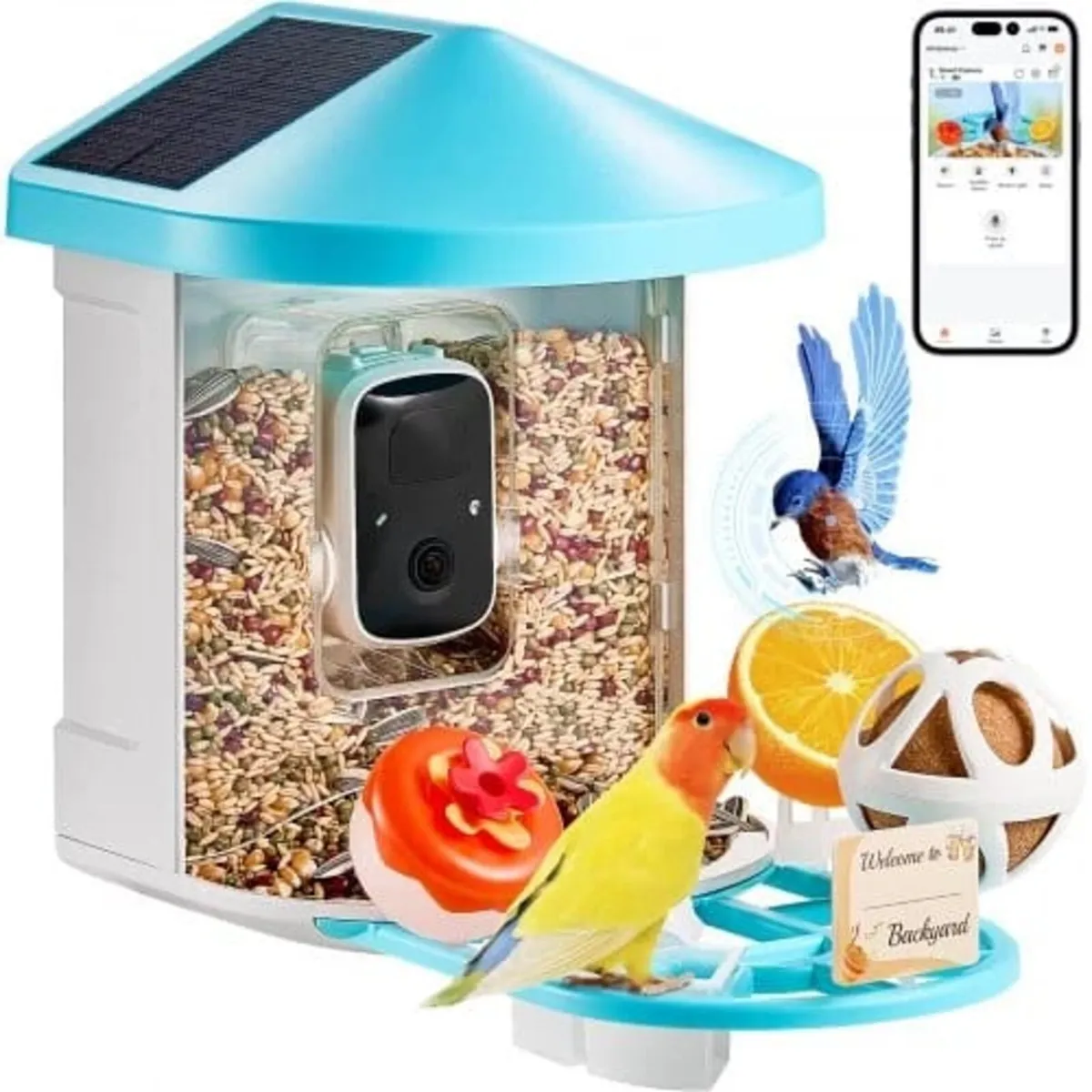 Smart Bird Feeder with Camera, 2K HD AI Identify 1 - Image 1