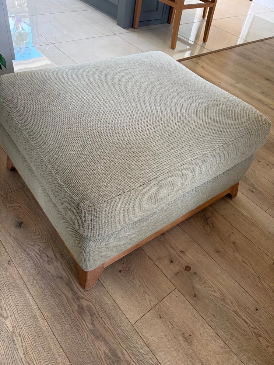 Armchair with matching footstool - Image 2