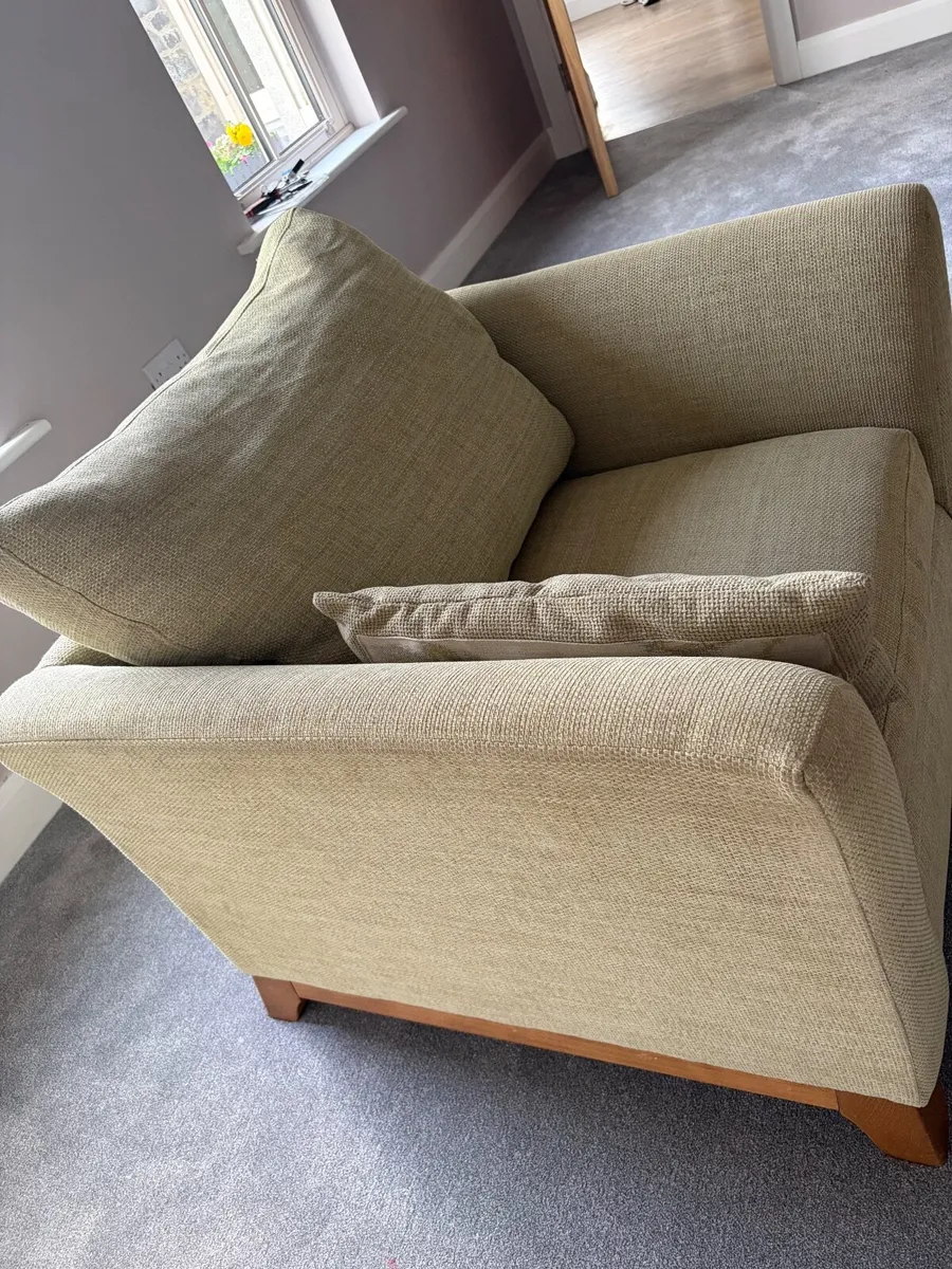 Armchair with matching footstool - Image 4