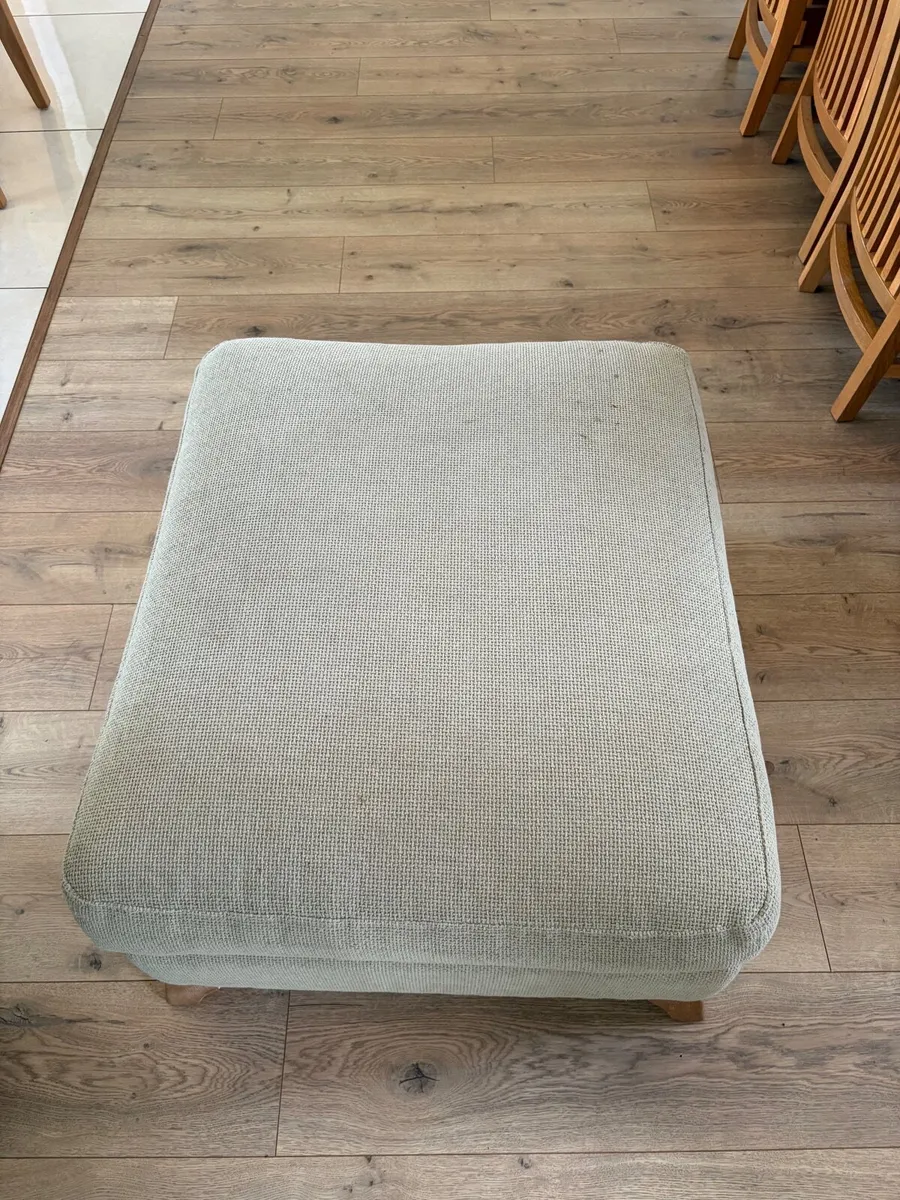 Armchair with matching footstool - Image 3