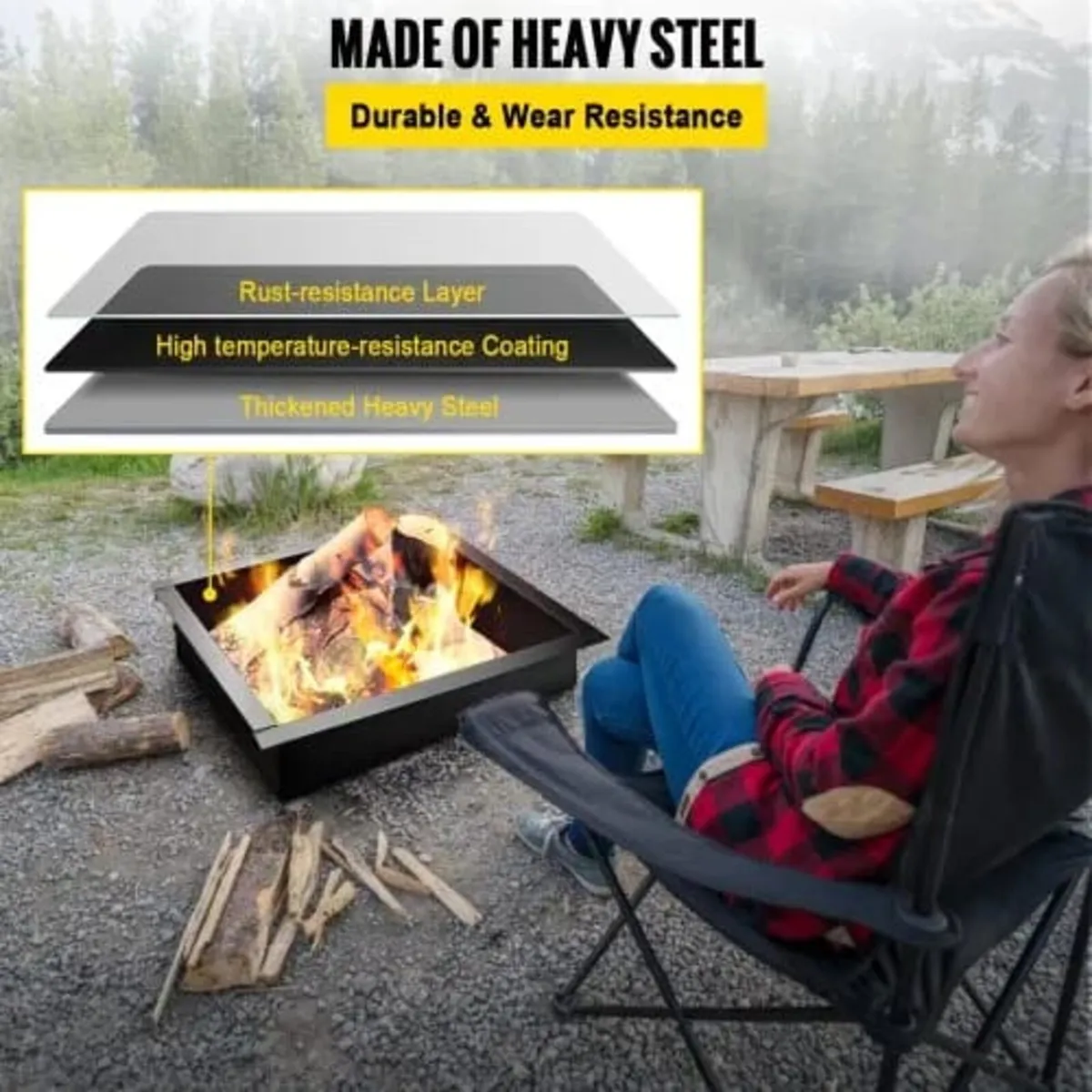 Fire Pit Ring, 36-Inch Outer/30-Inch Inner Diamete - Image 2