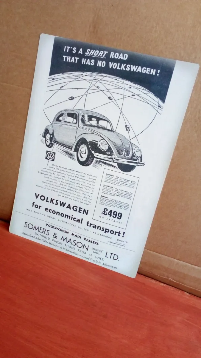 VW Beetle 1950s adverts ( REPRODUCTION POSTERS ) - Image 2