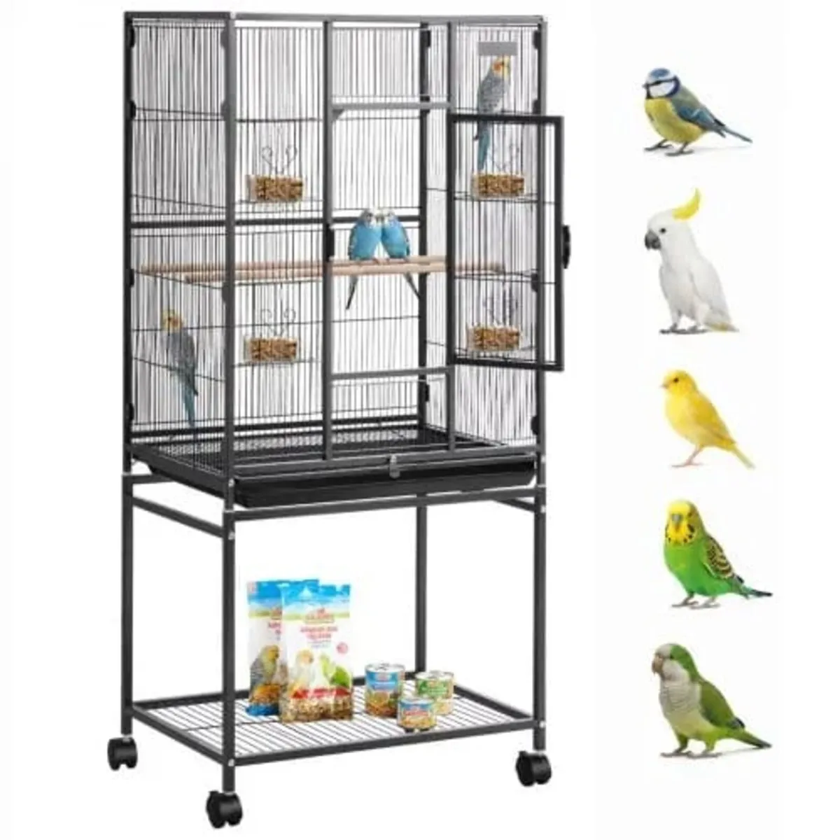 Bird Cage, 625 x 425 x 1370 mm, Flat Top, Wrought - Image 1