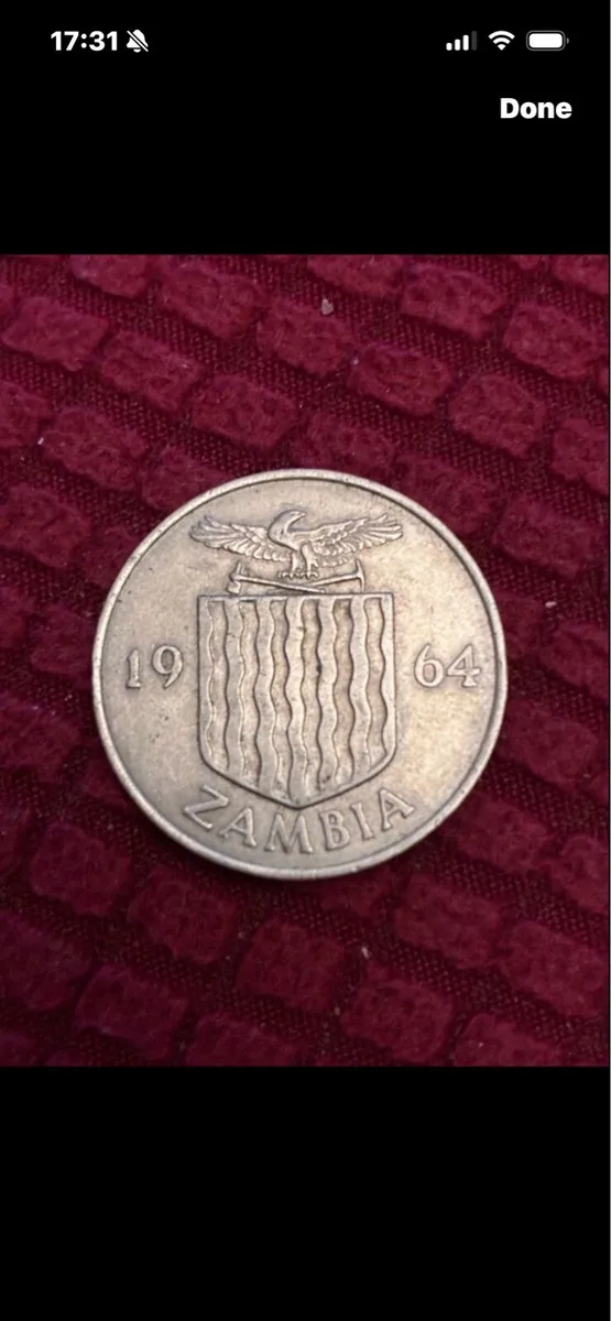 1964 Zambia Two Shilling Coin - Image 1