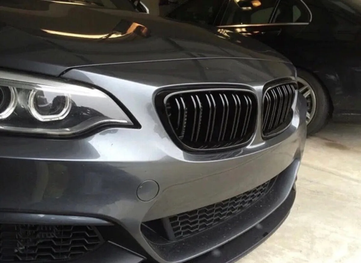2 x Black Gloss Kidney Grills 2 Series Coupe - Image 3