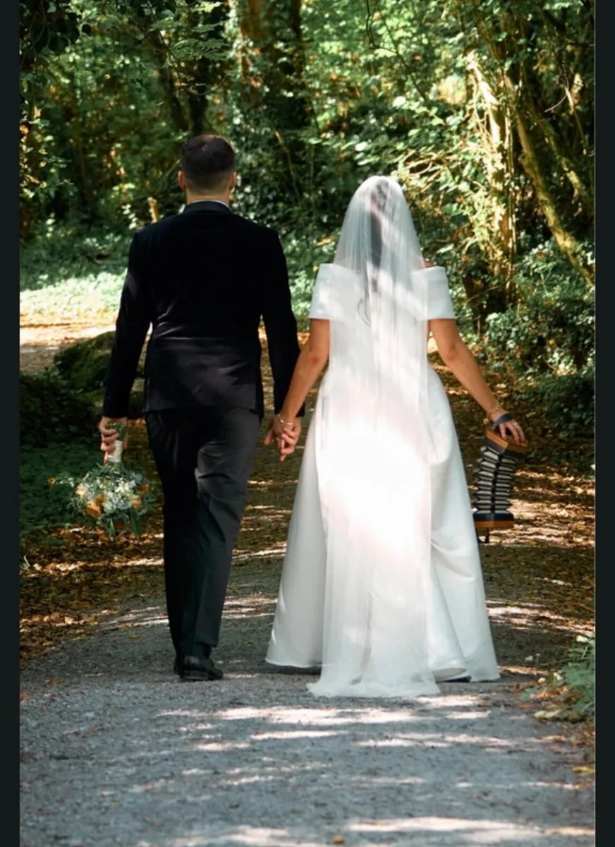 A-Line Justin Alexander Wedding Dress Size 12 - Image 3