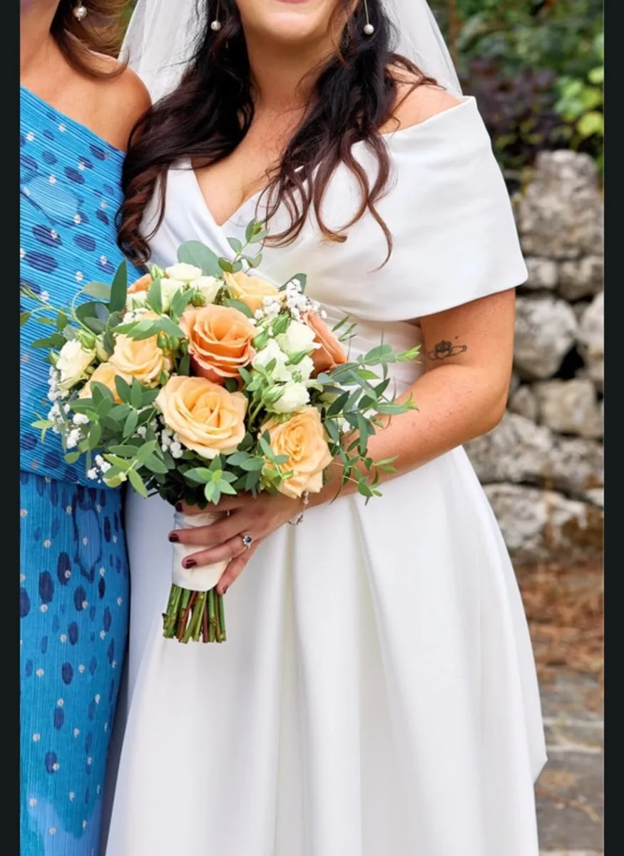 A-Line Justin Alexander Wedding Dress Size 12 - Image 4