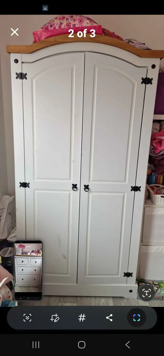 Wardrobe and chest of drawers - Image 2