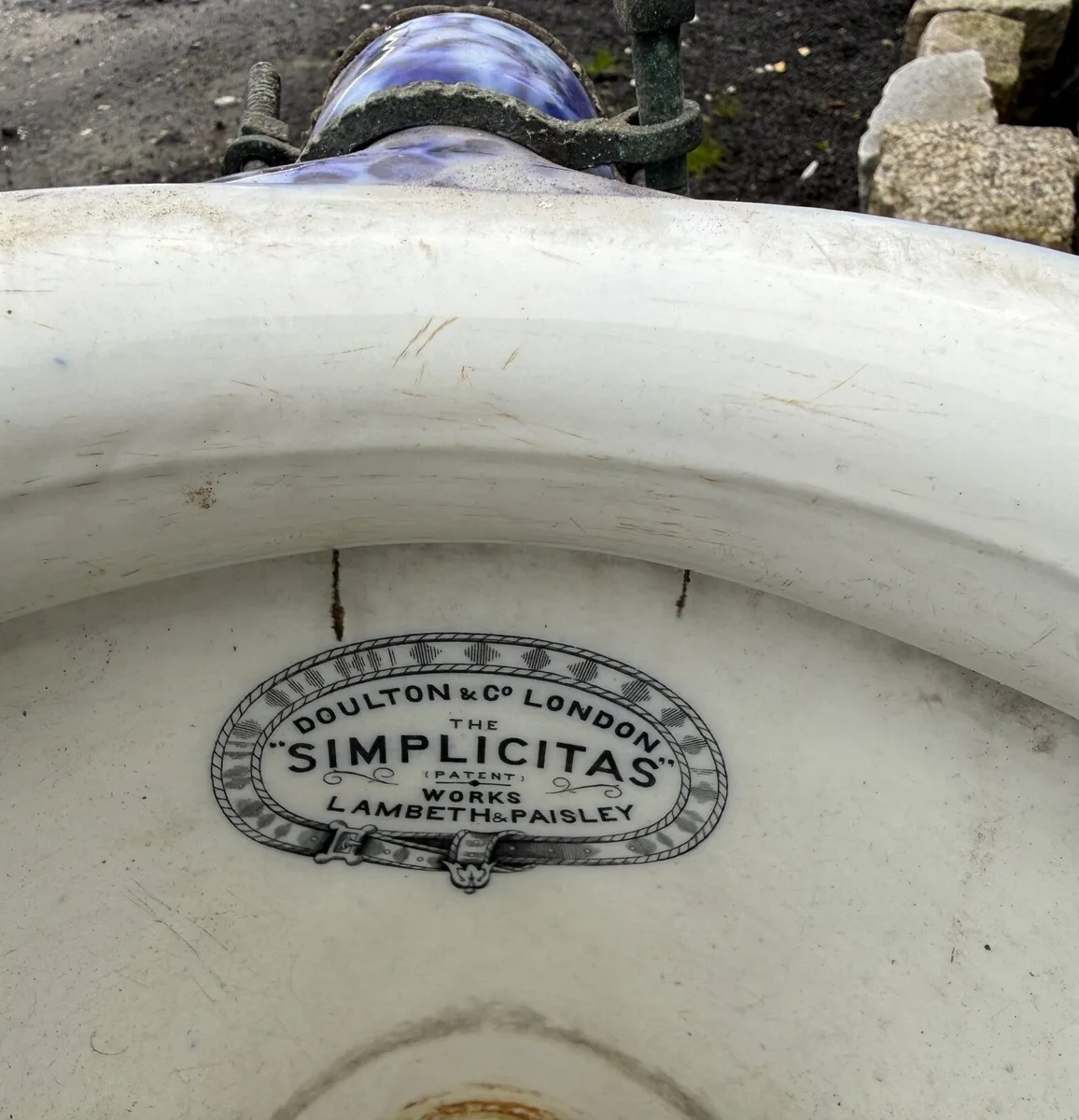 Antique Doulton of Lambeth toilet . - Image 2