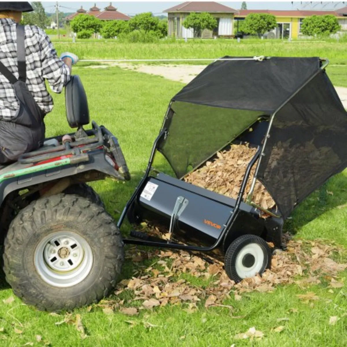 Tow Behind Lawn Sweeper, 127 cm Pull Behind Lawn S - Image 4