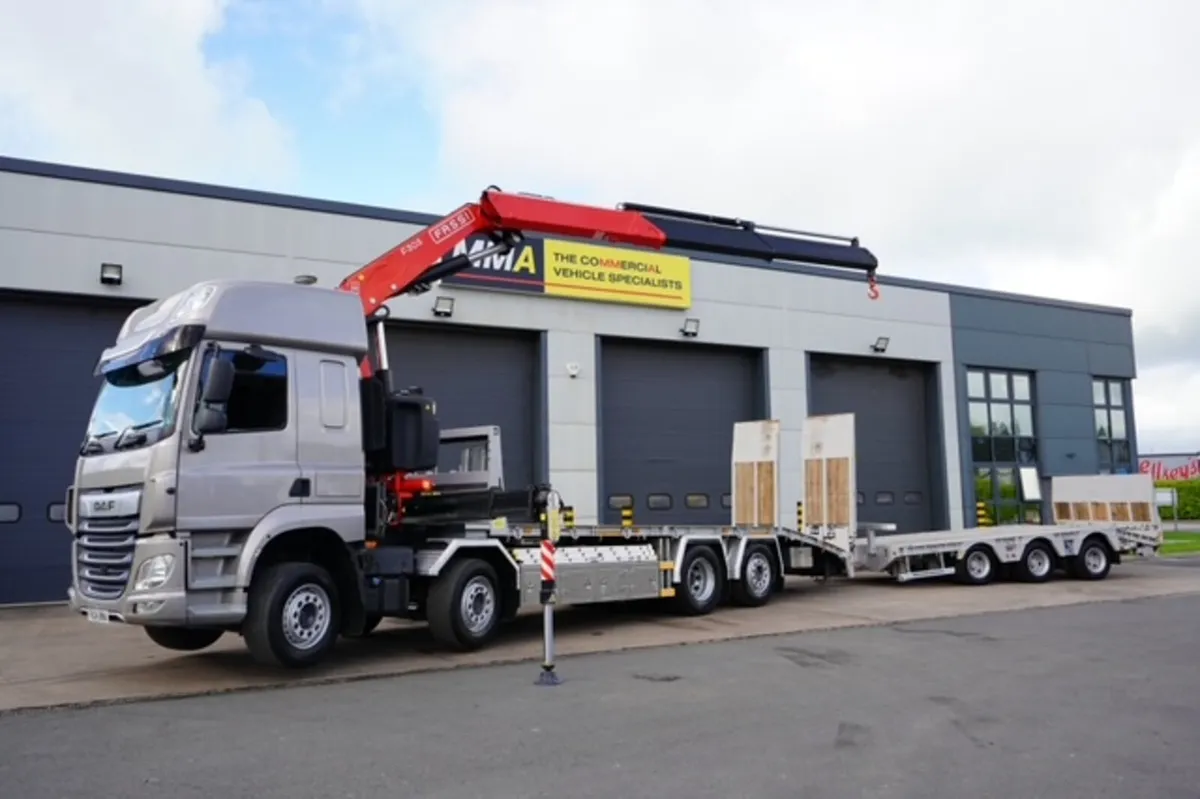 2024 DAF CF480 8X2 BEAVERTAIL, CRANE & TRAILER - Image 3