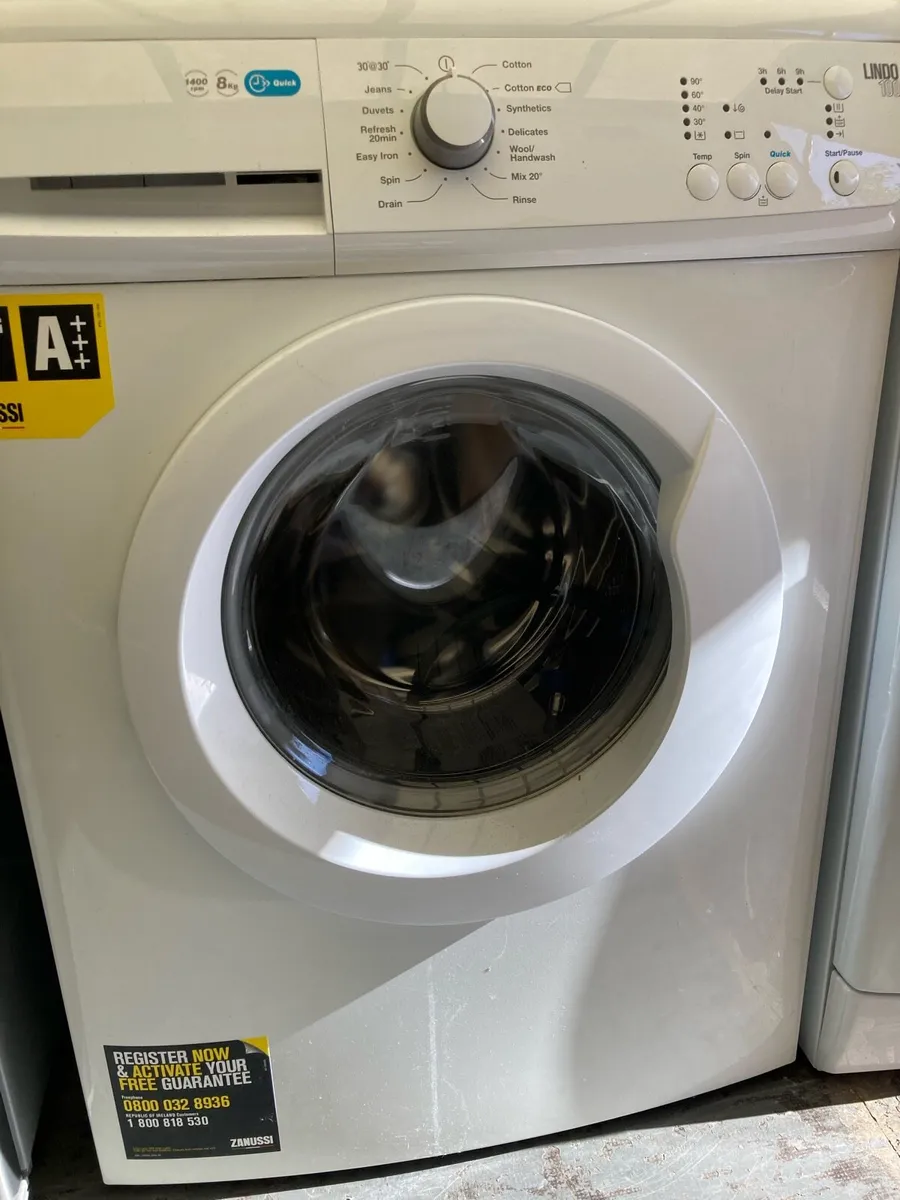 ZANUSSI washing machine 8kg 1400 spin - Image 1