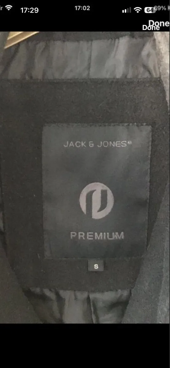 Mens jack jones heavy coat size S €15 - Image 3