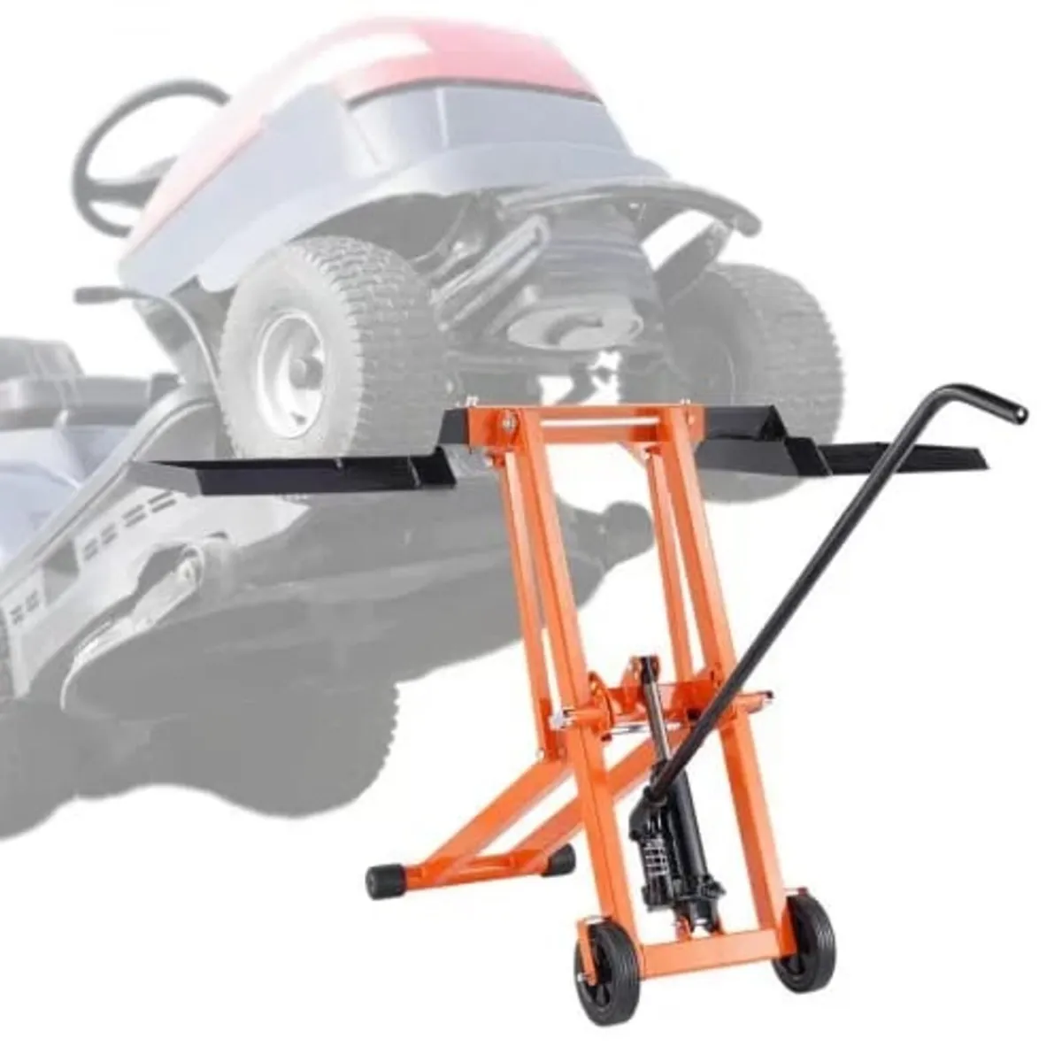 Lawn Mower Lift with Hydraulic Jack, 500 Lbs Weigh - Image 1
