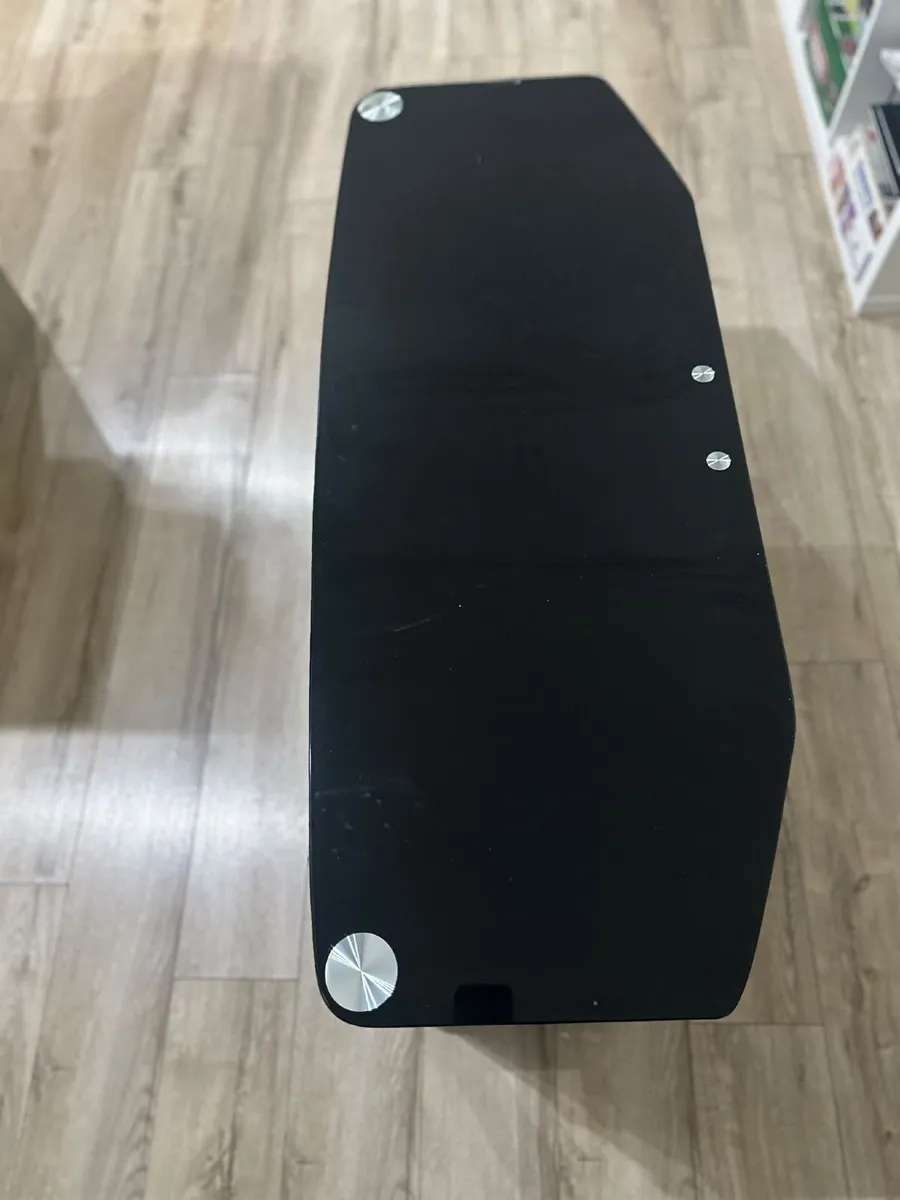 Flatscreen tv tempered glass table - Image 1