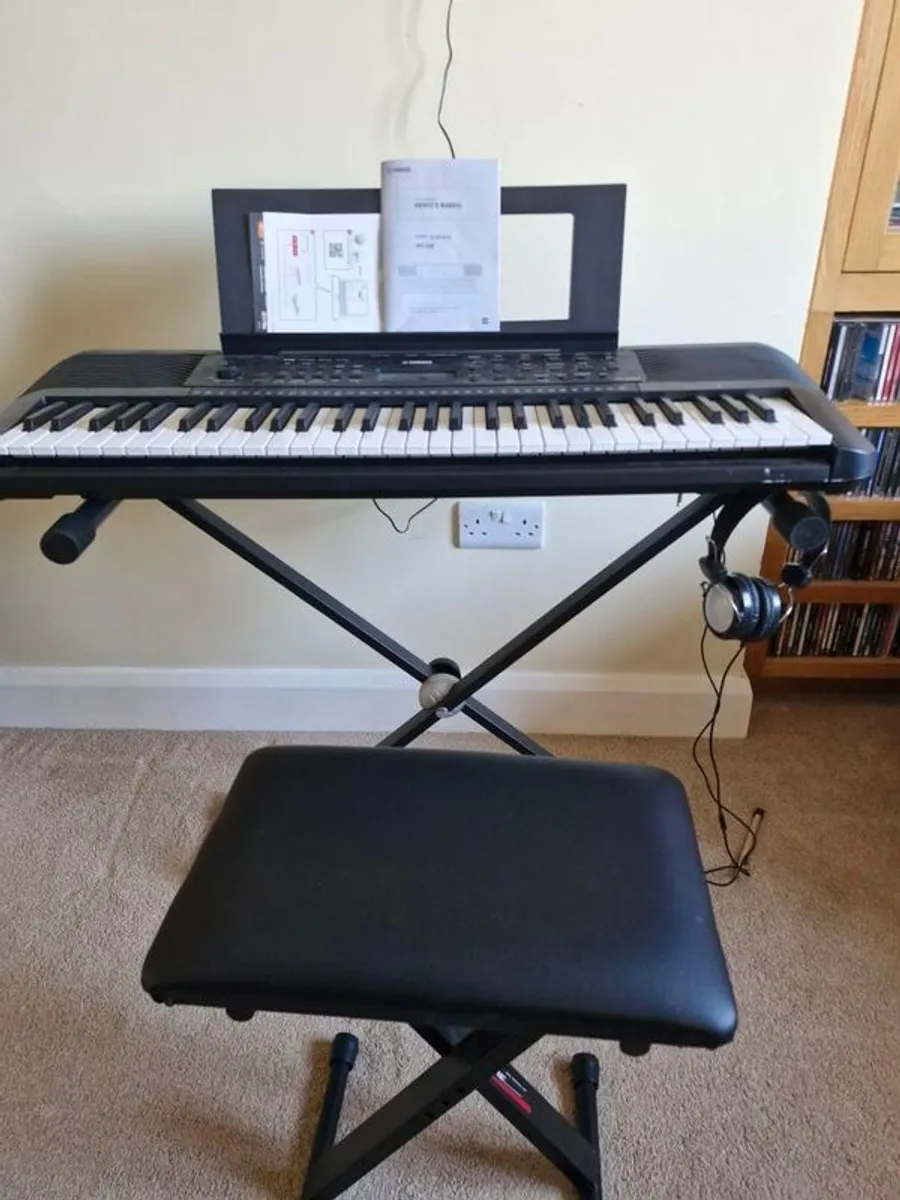 Yamaha PSR-E283 Bundle ( Keyboard ,Stand. Bench and Headphones) - Image 1