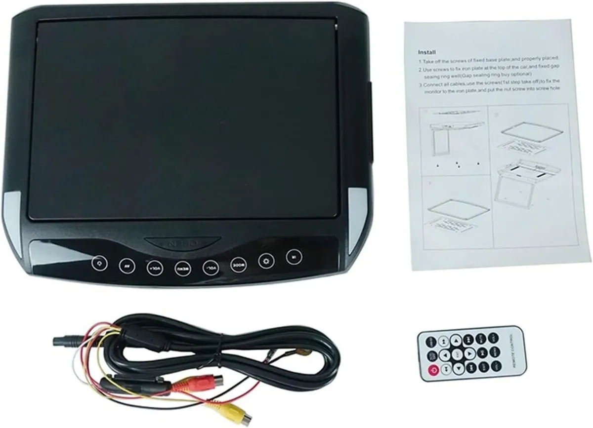 10.1 Inch Ultra Thin Flip Down Car Roof Screen - Image 4